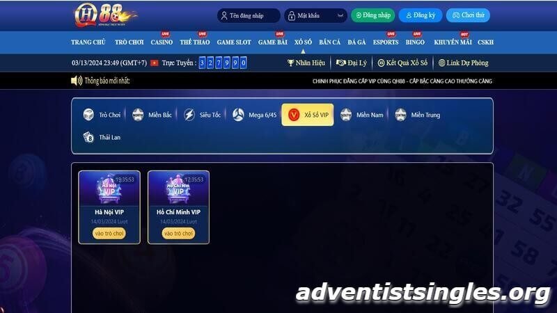 Sảnh xổ số Hồ Chí Minh Vip QH88 thu hút đông đảo bet thủ tham gia