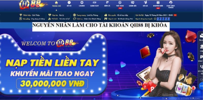 Nguyên nhân khi bạn bị mất tài khoản tại cổng game Qh88